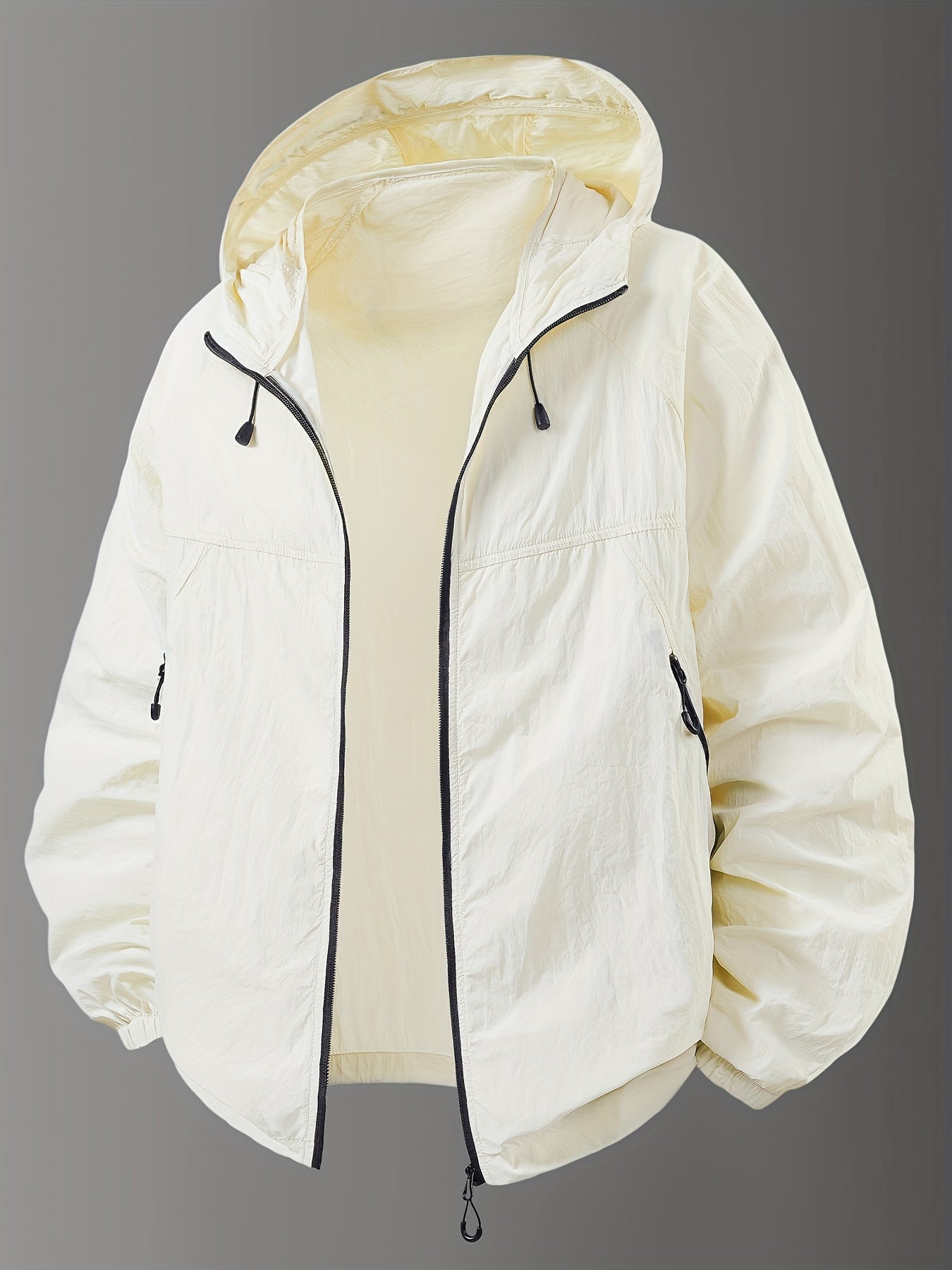 Quick-Dry Hooded Jacket Quick-Dry, Breathable Lightweight Hooded Jacket | Adjustable Hood, Zippered Pockets, Casual Outdoor Gear