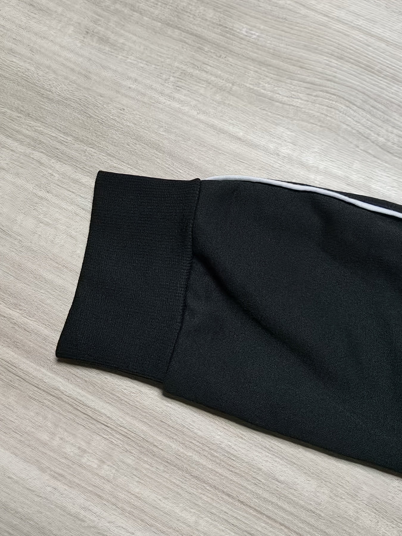 Autumn Men'S Casual Style Hooded Zipper Sweatshirt Made of with Breathable Pockets And Stripes on The Side Decoration, Street Style, Commuting, Sports, Daily Outdoor Preferred