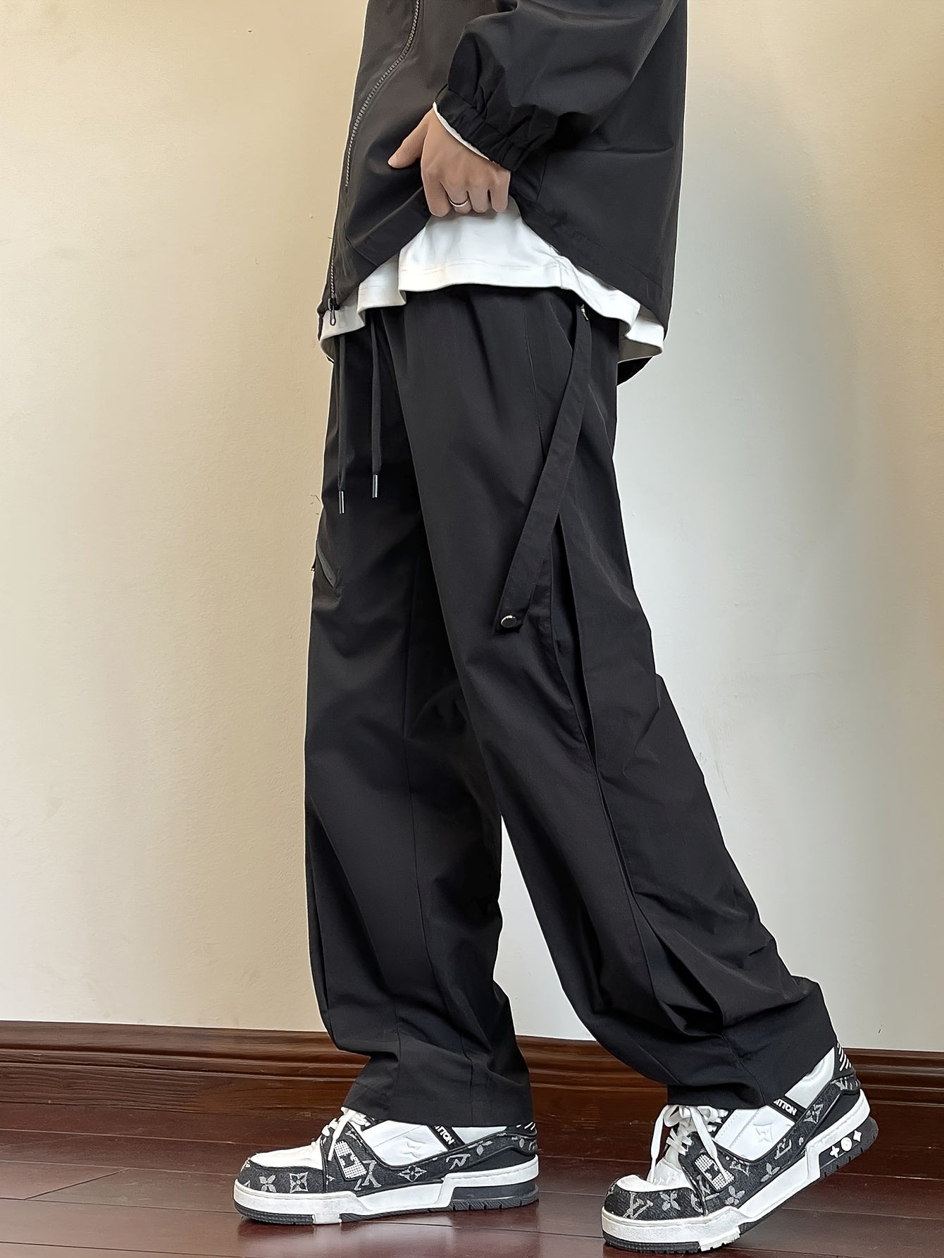 Men's workwear pants, wear-resistant and scratch resistant, outdoor training pants, outdoor mountaineering, camping, multi pocket workwear pants, daily commuting to work, four seasons long pants, outdoor work tear resistant, and charging pants