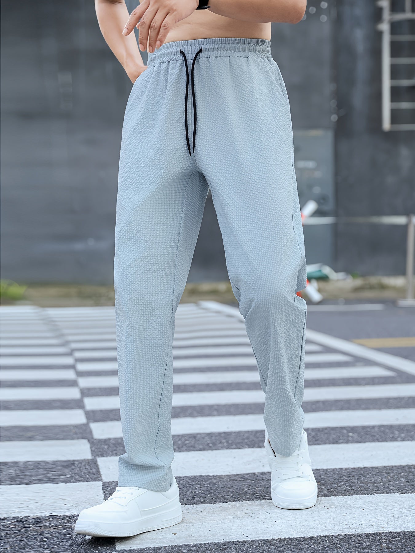 Quick-Dry Summer Joggers Lightweight Quick-Dry Men's Summer Joggers - Slimming Casual Sports Pants for Running & Training