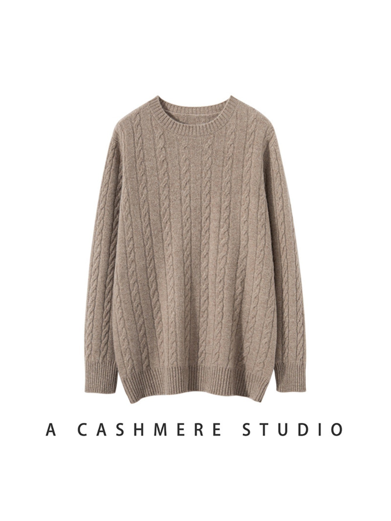 Mens 100% Velvet Cable Knit Sweater | Crewneck, Thickened Winter Top, Plus Size, Thermal Comfort, Vintage Christmas Gift, Casual Style, Polyester Fiber