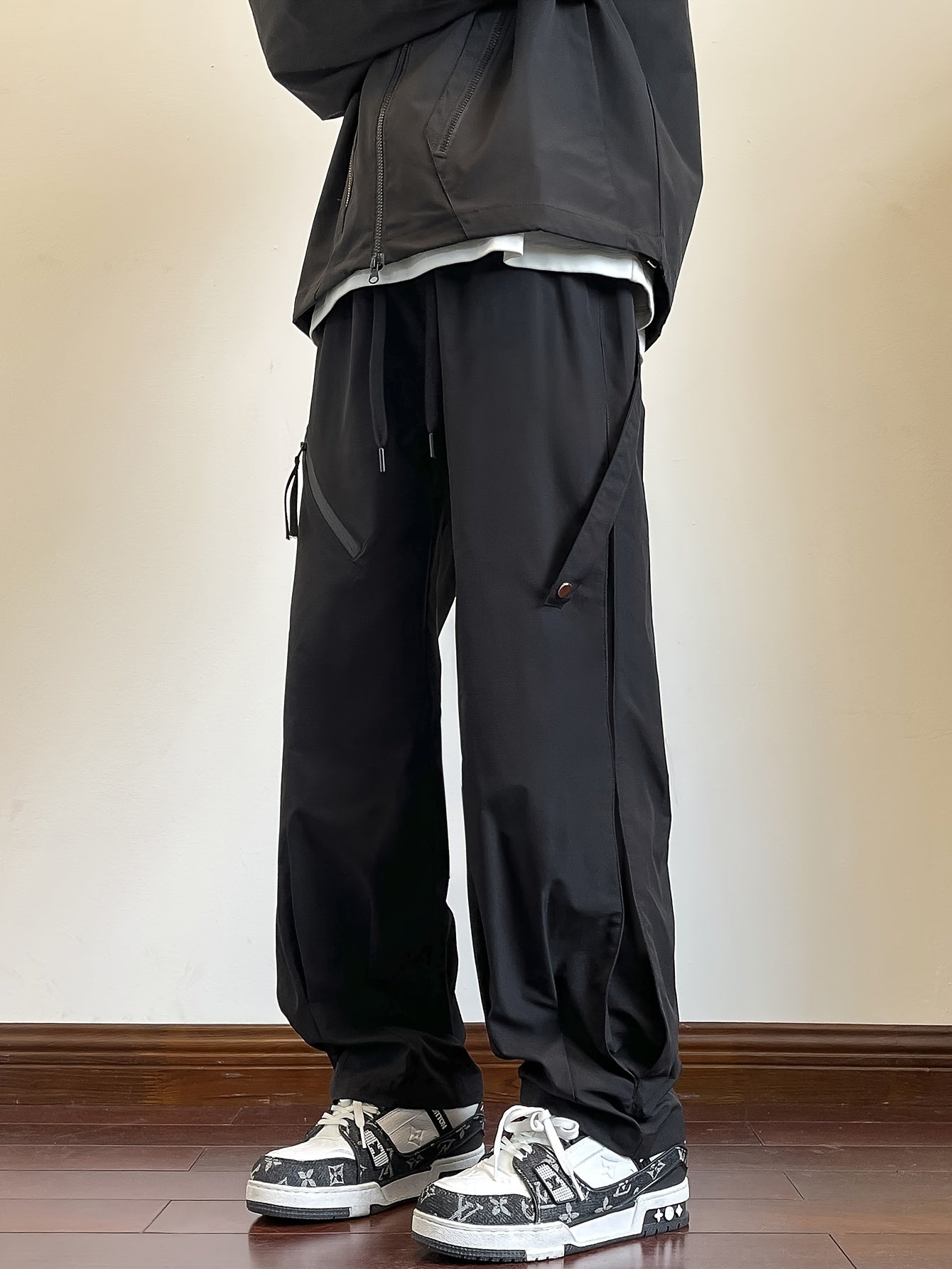 Men's workwear pants, wear-resistant and scratch resistant, outdoor training pants, outdoor mountaineering, camping, multi pocket workwear pants, daily commuting to work, four seasons long pants, outdoor work tear resistant, and charging pants