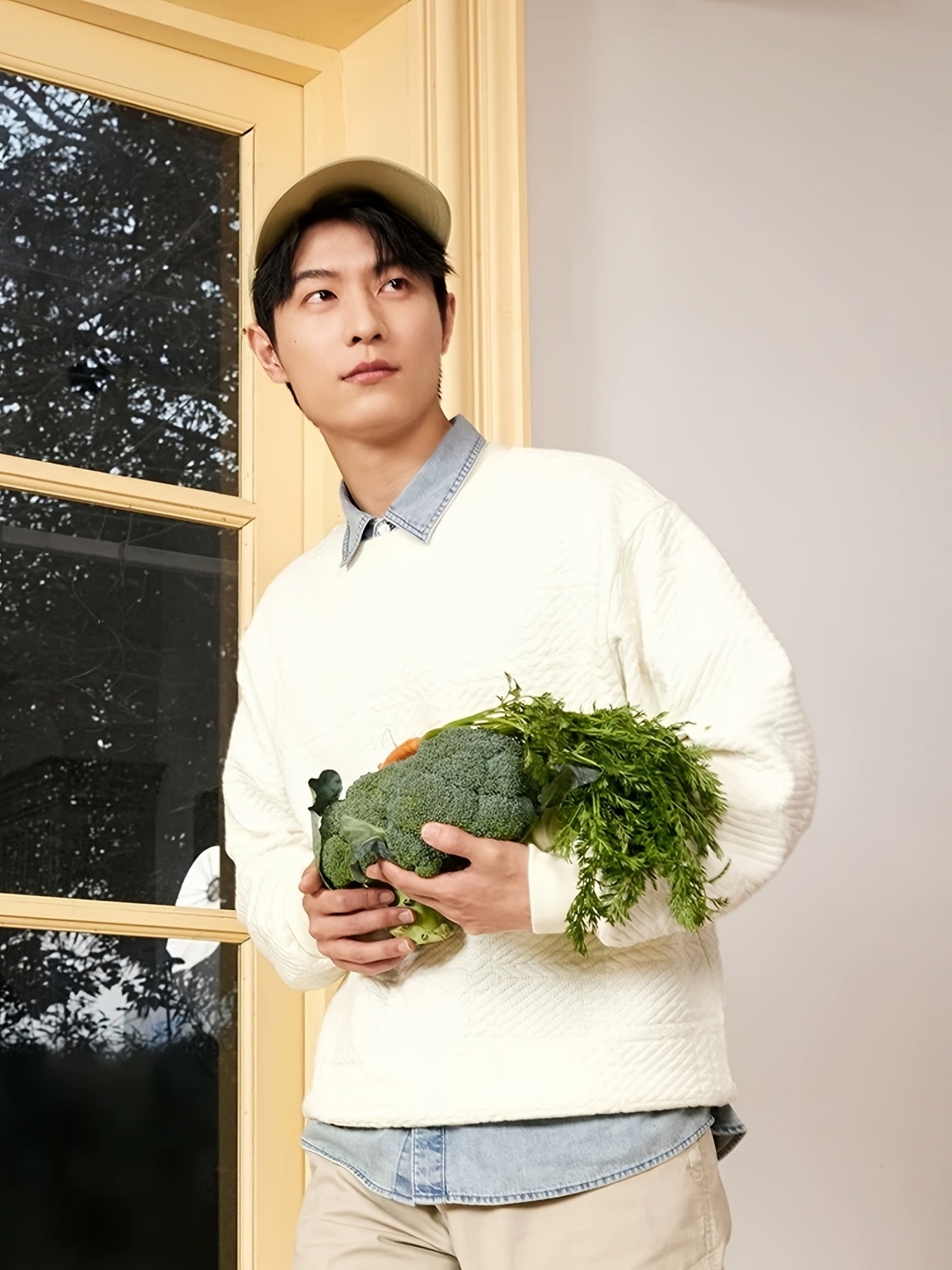 Men's Oversized Hooded Sweatshirt - Casual Loose Fit Pullover Hoodie with Drawstring Hood, Round Neck & Long Sleeve, Machine Washable Sportswear Jacket for Gym,, Casual Attire - Solid Color (Black\u002FWhite\u002FNavy\u002FGrey)