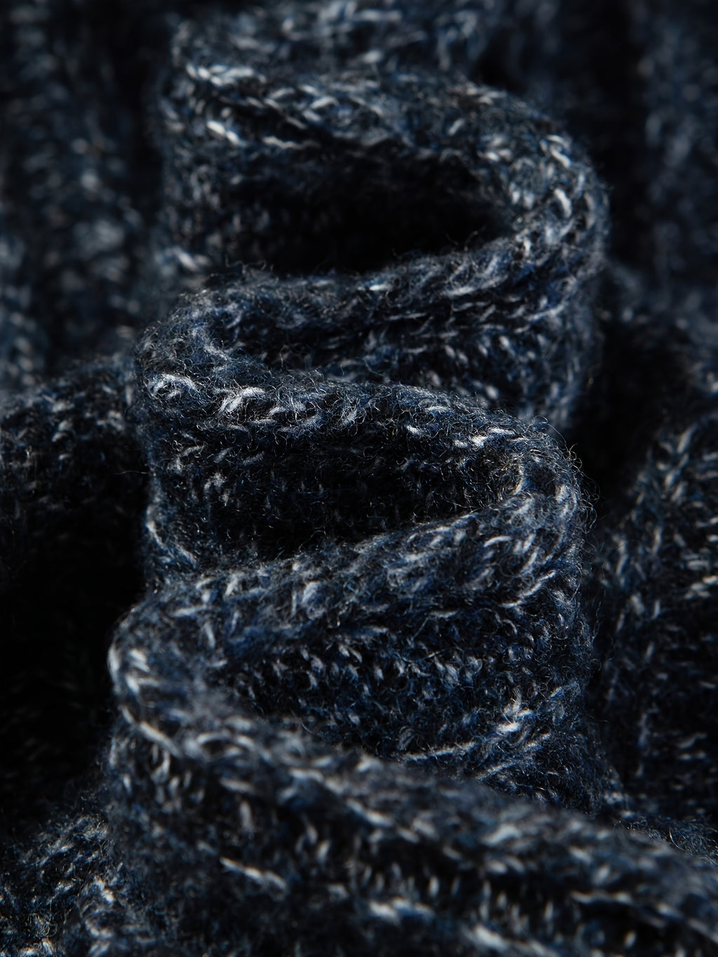 Men's 100% Wool High Neck Pullover Sweater with Zipper Detail - Casual Knit Fabric with Slight Stretch, Solid Color, Long Sleeve, Regular Fit Fall\u002FWinter Knitted Sweater