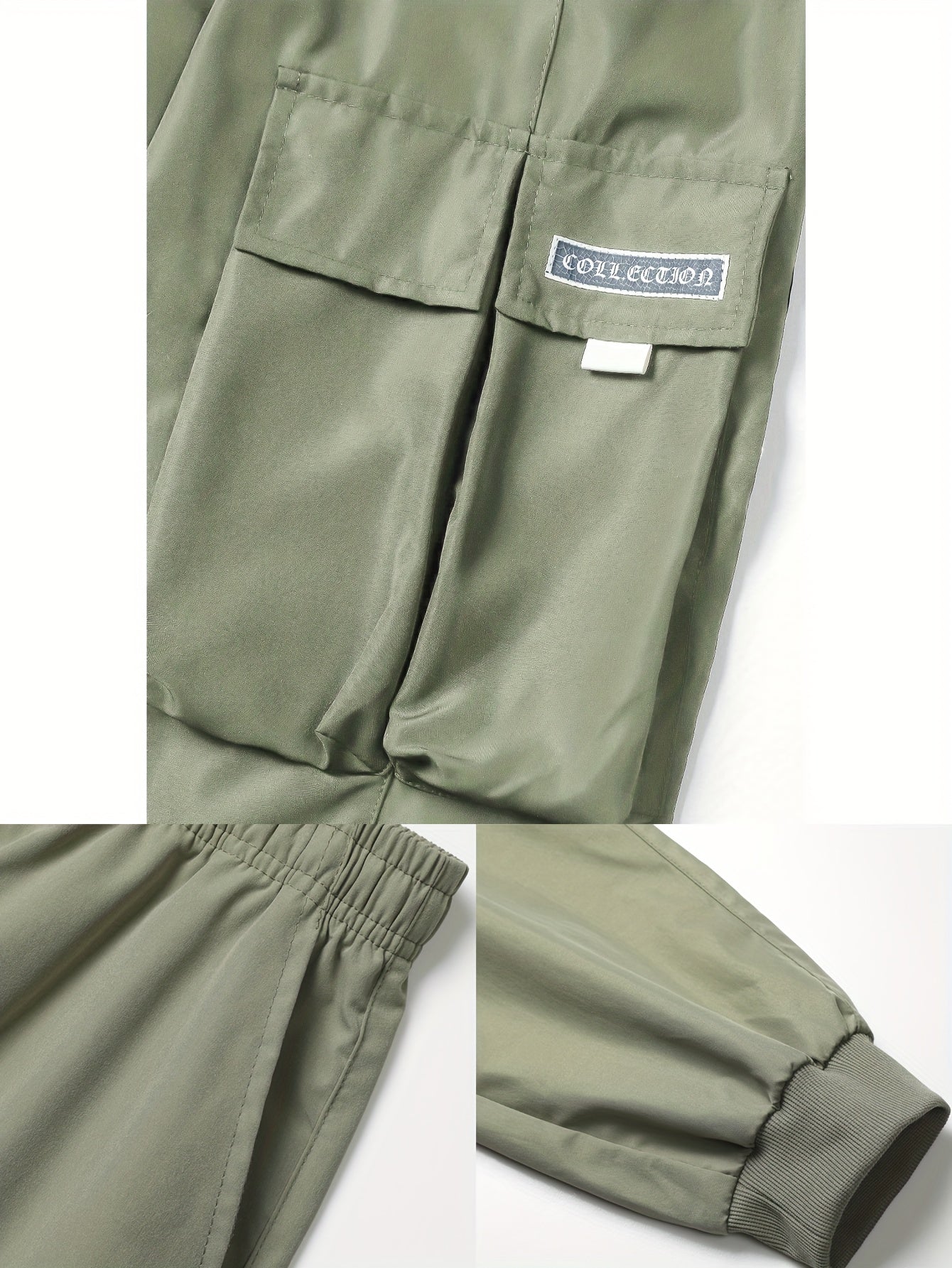 5-Pack Men's Cargo Pants with Elastic Drawstring Waist & Multiple Pockets - Durable Non-Stretch Fabric, Regular Fit All-Season Casual Outdoor Work Pants in 5 Colors (Beige\u002FGray\u002FBrown\u002FBlack\u002FNavy)