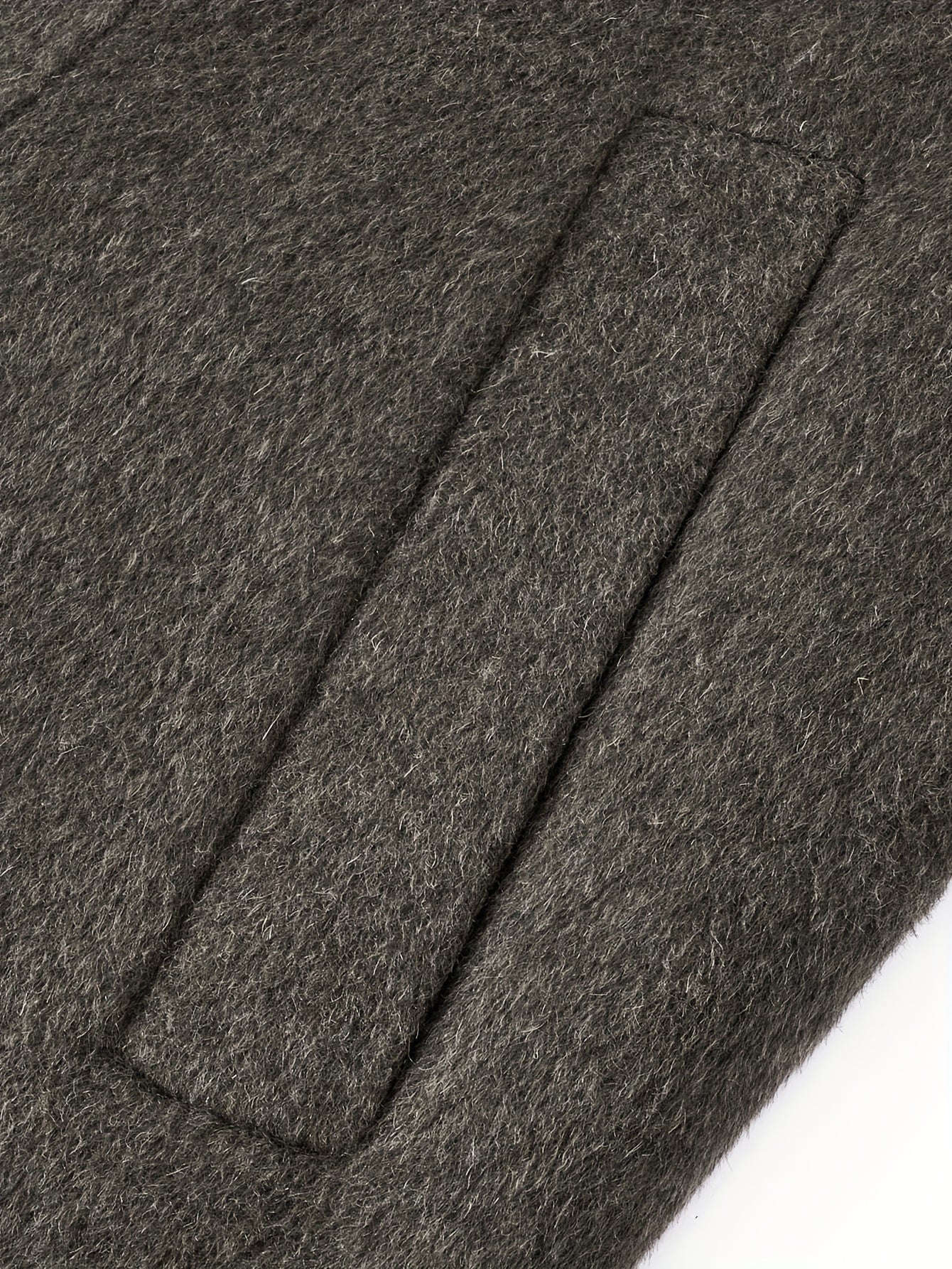 Men's Heavyweight 100% Wool Double-Breasted Coat - Winter Warm Collar & Notch Jacket, Full-Length Black Suit Outerwear for Formal\u002FCasual Events, Parties, Weddings (Dry Clean Only)