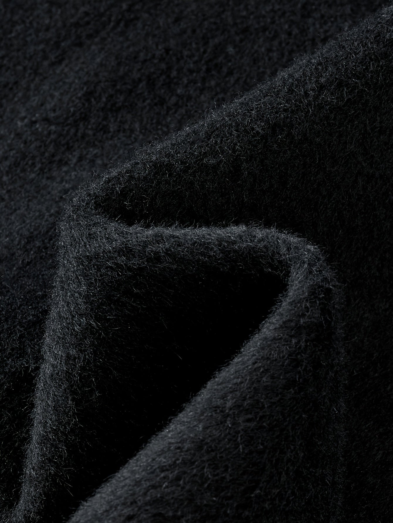 Men's Heavyweight 100% Wool Double-Breasted Coat - Winter Warm Collar & Notch Jacket, Full-Length Black Suit Outerwear for Formal\u002FCasual Events, Parties, Weddings (Dry Clean Only)