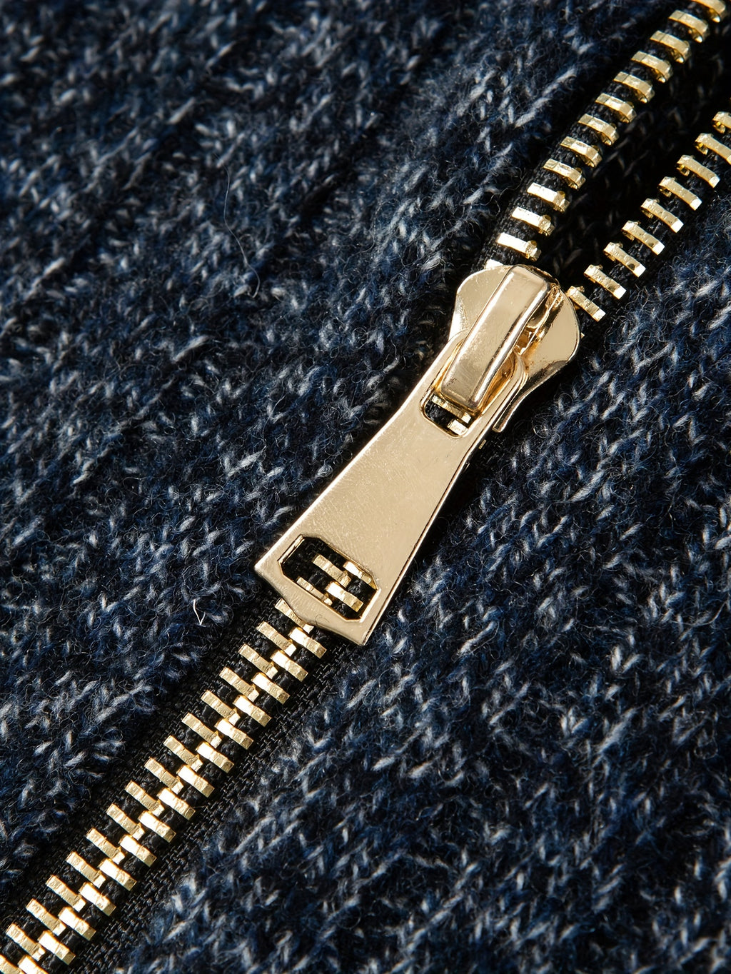 Men's 100% Wool High Neck Pullover Sweater with Zipper Detail - Casual Knit Fabric with Slight Stretch, Solid Color, Long Sleeve, Regular Fit Fall\u002FWinter Knitted Sweater