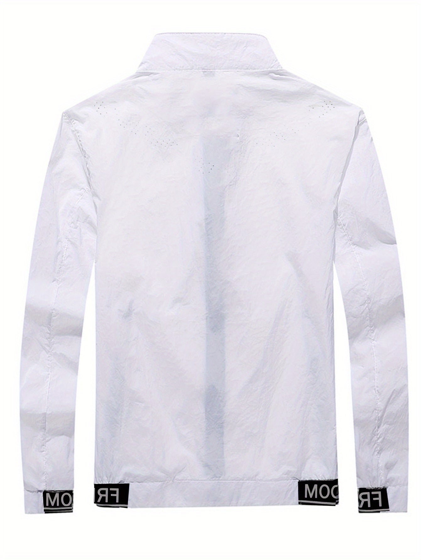 Men'S Lightweight Windbreaker Jacket - Softshell Zip-Up Coat with Stand Collar, Lightweight Windproof Outerwear for Gym, Fishing, Travel - Quick-Dry Athletic Jacket in Light Grey\Black - Spring\Fall\FSummer Casual Outerwear