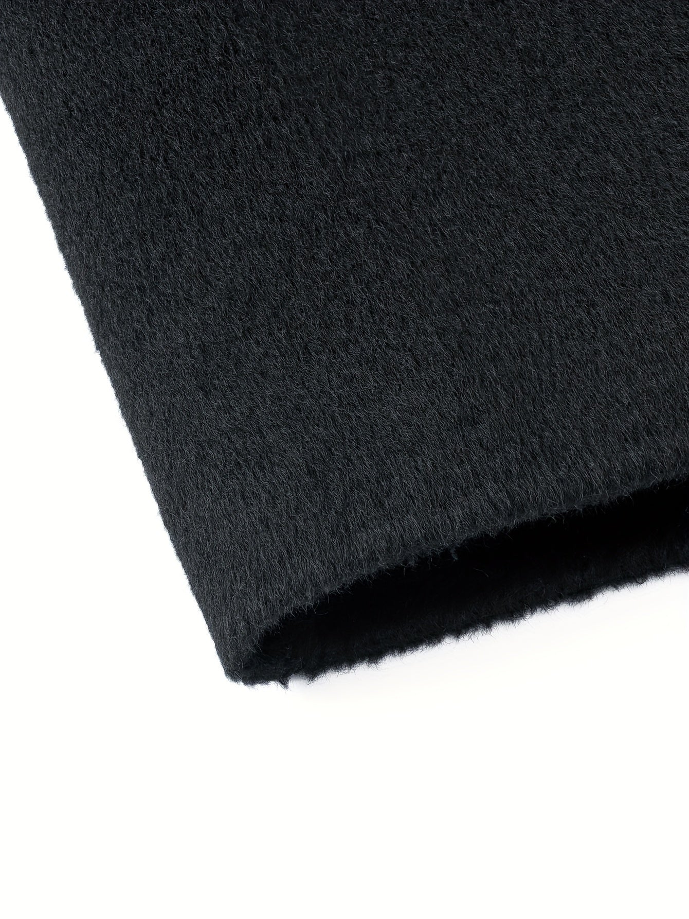 Men's Heavyweight 100% Wool Double-Breasted Coat - Winter Warm Collar & Notch Jacket, Full-Length Black Suit Outerwear for Formal\u002FCasual Events, Parties, Weddings (Dry Clean Only)