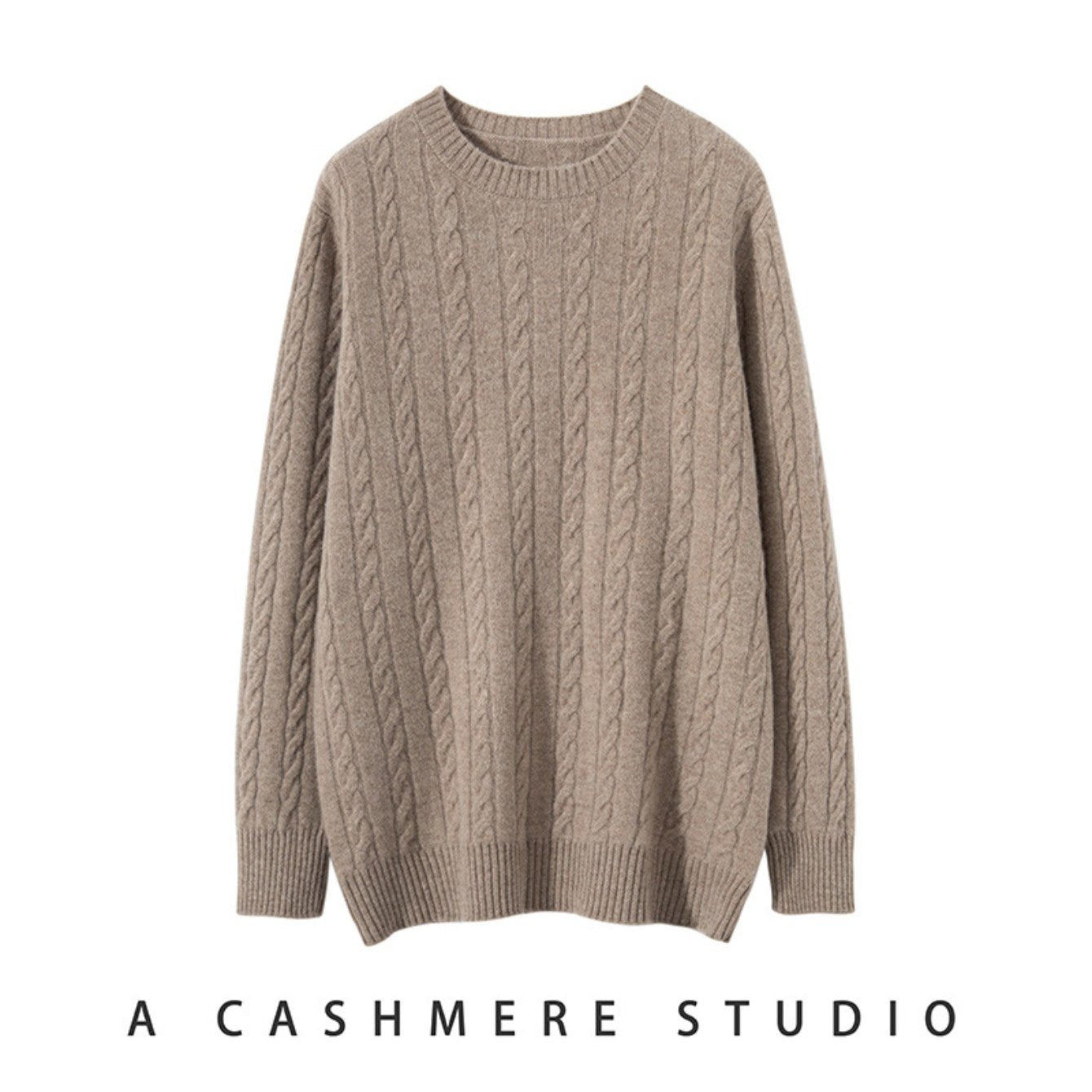 Mens 100% Velvet Cable Knit Sweater | Crewneck, Thickened Winter Top, Plus Size, Thermal Comfort, Vintage Christmas Gift, Casual Style, Polyester Fiber