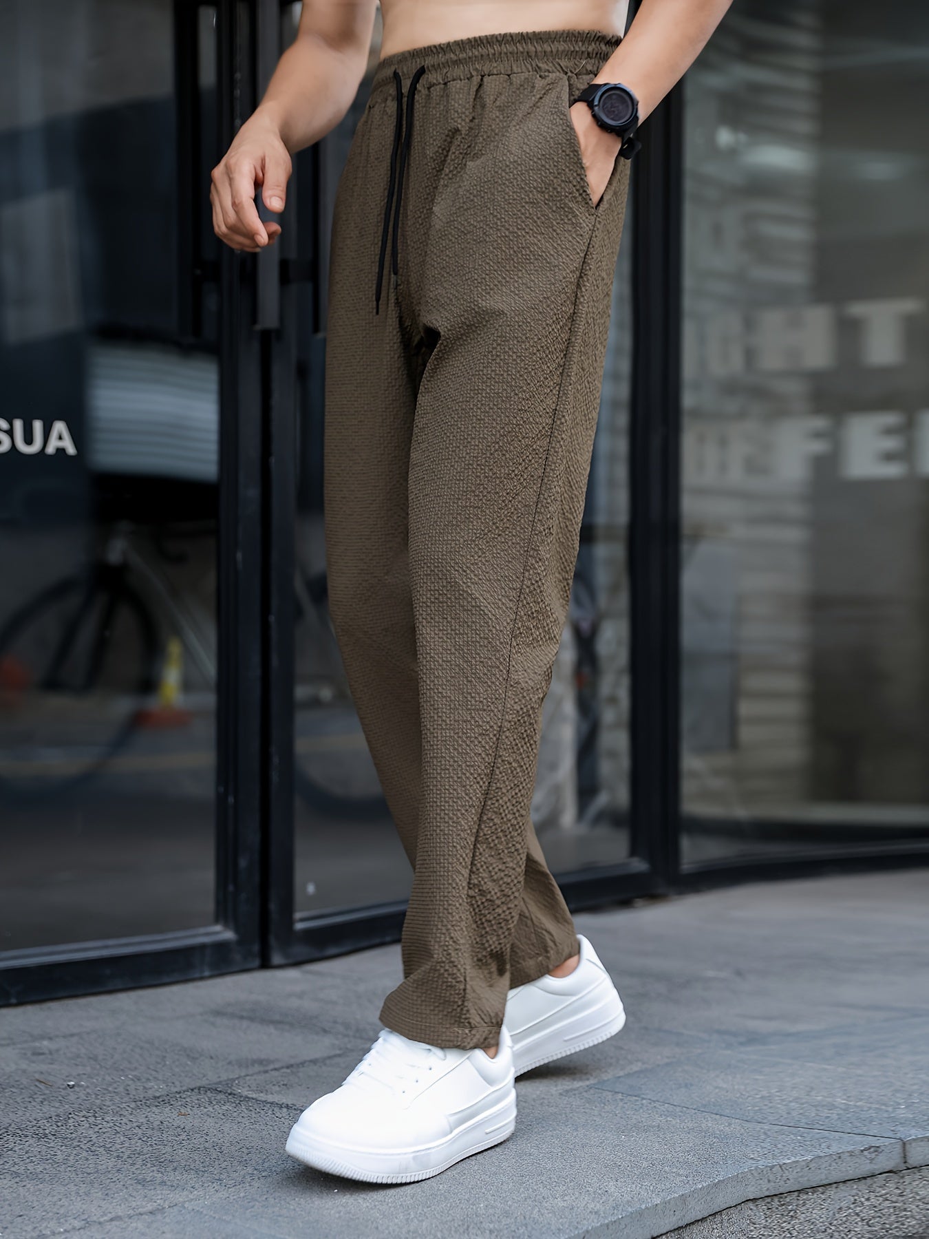 Quick-Dry Summer Joggers Lightweight Quick-Dry Men's Summer Joggers - Slimming Casual Sports Pants for Running & Training